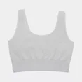 thumbnail image 6 of Fruit of the Loom Women's 360° Stretch Seamless Comfort Longline Sports Bra Color-Heather Gray,Size S-XXL, 6 of 6