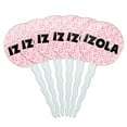 thumbnail image 1 of Izola Cupcake Picks Toppers - Set of 6 - Pink Speckles, 1 of 1