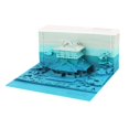 thumbnail image 1 of RWJDXD Novelty Creation Figurines 3D Note Calendar Decoration Crafts Building Model Gift Paper Carving Memo Pad Miniatures Room Decor, 1 of 1
