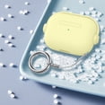 thumbnail image 6 of for Airpods case Clear,Shockproof Case for Airpods Pro 2nd Generation 2022 case,Full Protective Soft TPU Drop Protection Accessories Case with Keychain Charging Case for Women Girls Men,Lightyellow, 6 of 6
