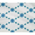 thumbnail image 5 of oneOone Cotton Flex Teal Blue Fabric Block Sewing Material Print Fabric By The Yard 40 Inch Wide, 5 of 6