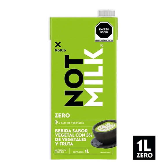 Bebida vegetal NotCo Not Milk Zero sabor lácteo sin azúcar 1 l