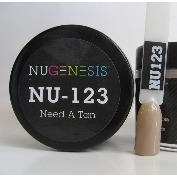 NUGENESIS Nail Color Dip Dipping Powder 1oz/jar - NU123 Need a tan
