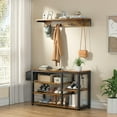 Entryway Hall Tree Shoe Bench with Storage, for Entryway, Hallway