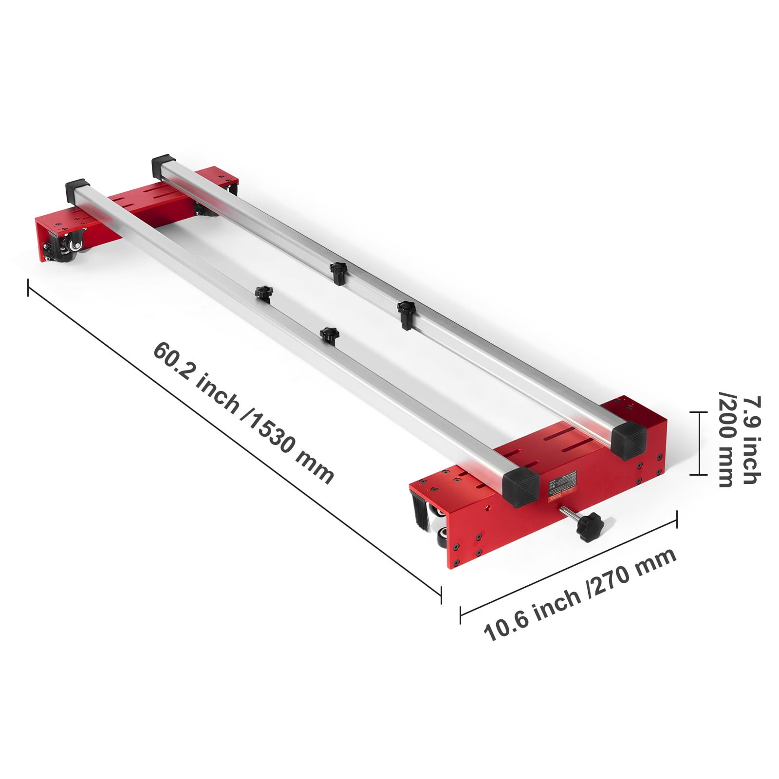 KFFKFF Router Sled, 64 inches, Movable and Modifiable Slab Smoothing Jig DIY Carpentry Router Sled for Leveling Slabs for Wood Smoothing, Domestic DIY