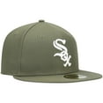thumbnail image 3 of Men's New Era Olive Chicago White Sox White Logo 59FIFTY Fitted Hat, 3 of 6