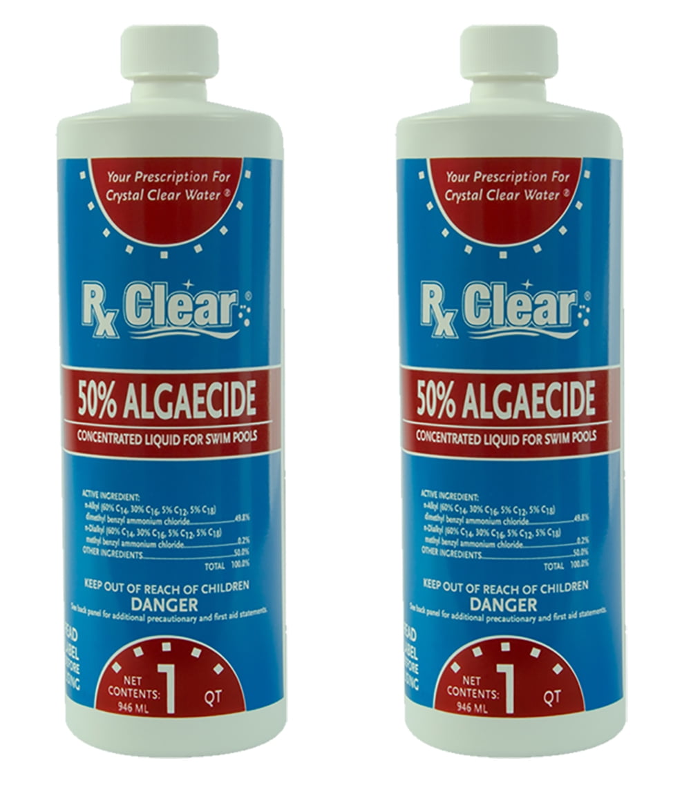 Rx Clear Algaecide 50 Plus for Swimming Pools 2 Pack