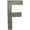 Antique Pewter, variant on Architectural Mailboxes 3582SN-F 4 in. Brass Floating House Letter F, Satin Nickel