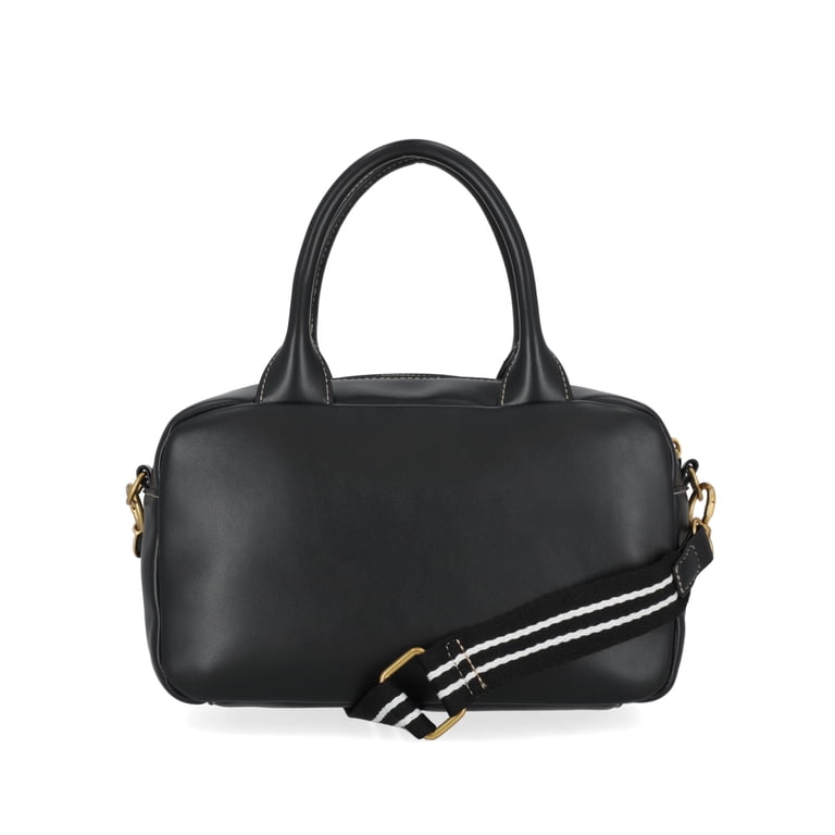 Free Assembly Women's Faux Leather Satchel, Black photo 3