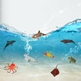 thumbnail image 3 of cpengpj 12/24-Pack Sea Animal Figures - Realistic Plastic Pool Party Toys Set with Turtle, Octopus, Shark - Children's Educational Birthday Gifts, 3 of 5