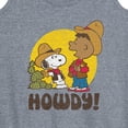 thumbnail image 3 of Peanuts - Franklin And Snoopy Howdy - Women's Racerback Tank Top, 3 of 6