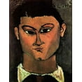 thumbnail image 2 of Modigliani, Amedeo 19x24 White Modern Wood Framed Museum Art Print Titled - Moses Kisling, 2 of 4