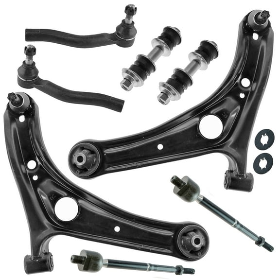 TRQ 8 pc Set Control Arm Ball Joint Tie Rod Sway Bar Link LH RH for 00-03 Echo PSA59382