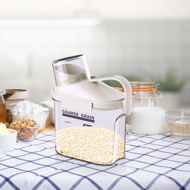 Fiudx Ofertas del día Frasco Sellado Nuevo Tarro De Grano De Cocina Y Varios Granos Frasco Sellado A Prueba De Insectos Caja Transparente De Conservación Fresca Grano Varios