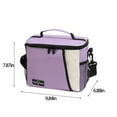 thumbnail image 3 of maho Small Lunch Box For Men Women Super Thermal Insulated Lunch Cooler Bag Reusable Lunch Pail With Adjustable Shoulder Strap For Work School Picnic Purple on Clearance, 3 of 9