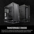 thumbnail image 3 of Thermaltake The Core P6 TG Black Edition transformable ATX Mid Tower Fully Modular Computer Case with Tt LCS Certification CA-1V2-00M1WN-00, 3 of 6