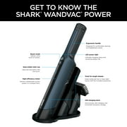 Shark WANDVAC WV410BL POWER PET - Vacuum cleaner - handheld - bagless - cordless - royal blue included charger
