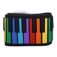 thumbnail image 1 of Roll Up Piano, 500mAh Foldable Waterproof 49 Keys Roll Up Piano Educational Thickened  for Kids, 1 of 7