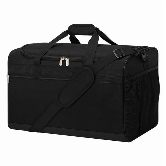 iFARADAY 20inch 40L Lockable Zipper Duffel Bag for Travel Sports Gym,Black