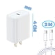 thumbnail image 4 of Kit Cargador Tipo C 20W + Cable USB-C a USB-C de 2m Carga Rápida y Protección Inteligente, 4 of 9