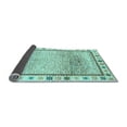 thumbnail image 2 of Ahgly Company Indoor Square Abstract Light Blue Modern Area Rugs, 5' Square, 2 of 4