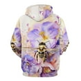 thumbnail image 4 of Honey Bees That Collect Nectar Hoodies Oversized Hoodie Women Long Sleeve Casual Sweatshirts, 4 of 5
