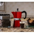 thumbnail image 5 of Bellemain Stovetop Espresso Maker, Classic Style Moka Pot Coffee Maker, 1000W, Red, 5 of 6