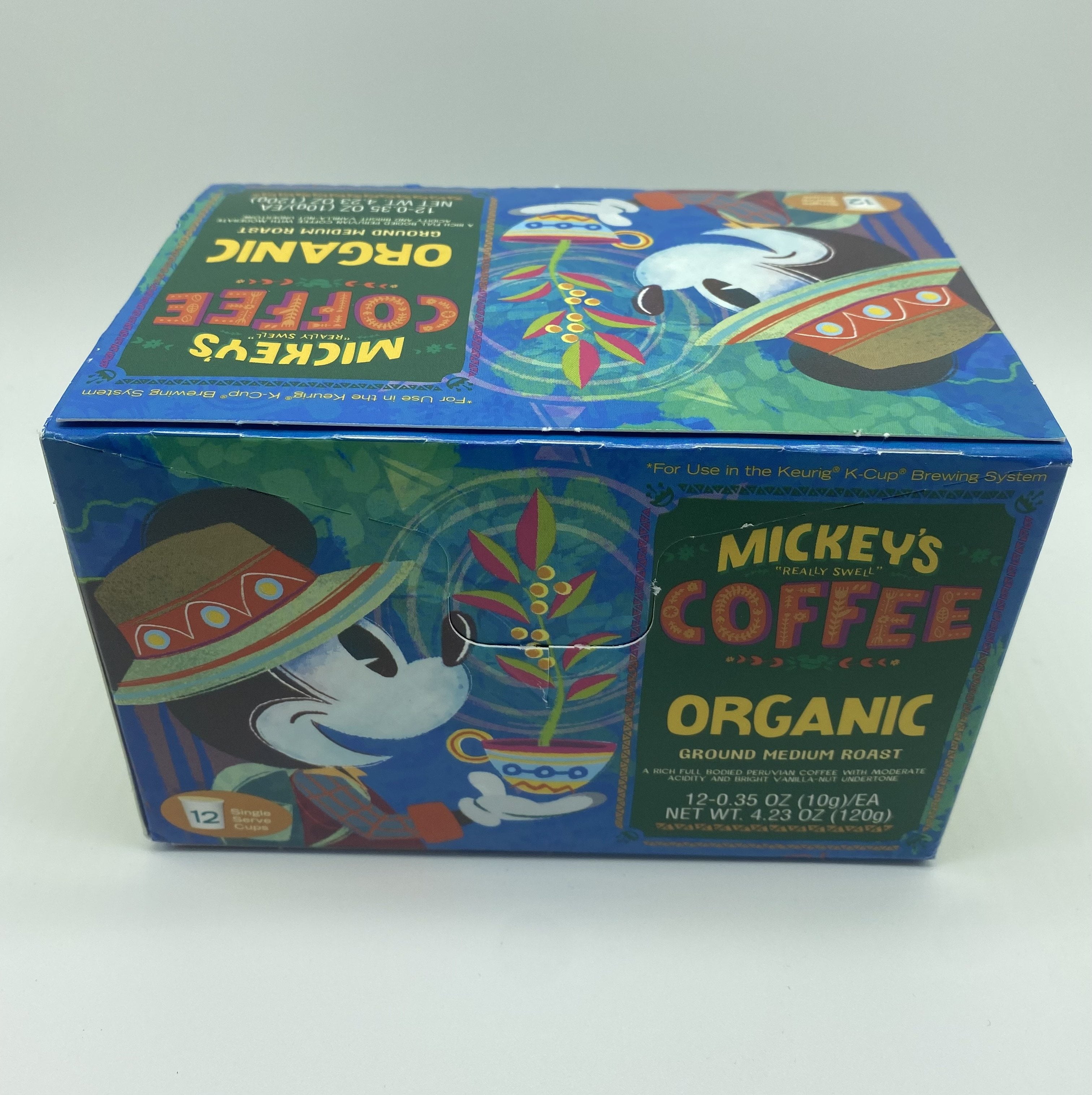 Disney Mickey's Really Swell Coffee Organic 12 Keurig K-Cup New with Box