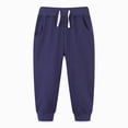 thumbnail image 2 of TOWED22 Toddler Boys Girls Sweatpants Toddler Boys Kids Joggers Pants with Pocket Drawstring Athletic Clothes,Navy,18-24 M, 2 of 4