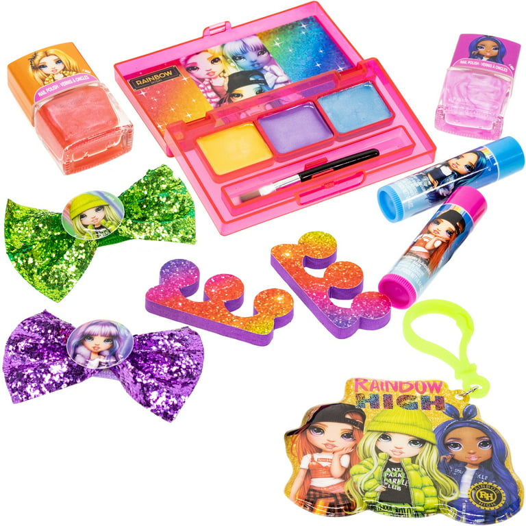 Rainbow High Townley Girl Kids Makeup Play Set With Kids Chain Purse Bag,  Ages 3+ 