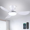 thumbnail image 1 of Ventilador de Techo Kviflon 91 cm con Luz Empotrada, Control Remoto y APP, 1 of 9