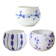thumbnail image 1 of EeaseCA 3 Pcs Painted Pot Ceramic Flowing Serial Set Succulent Plant Pot Cactus Plant Pot Flower Pot Container Planter Bonsai Pots, 1 of 7