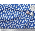 thumbnail image 2 of Soimoi Blue Modal Satin Fabric Jar & Bottle Kitchen Printed Craft Fabric by the Yard 42 Inch Wide, 2 of 3