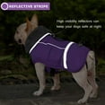 thumbnail image 3 of QBLEEV Warm Dog Coat Reflective Dog Winter Jacket，Waterproof Windproof Dog Turtleneck Clothes for Cold Weather, Thicken Fleece Lining Pet Outfit，Adjustable Pet Vest Apparel for Small Medium Large Dogs, 3 of 7