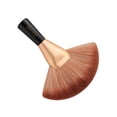 thumbnail image 3 of docolor Large Fan Brush – Multi-Use for Finishing Powder, Highlighter, Blush, Bronzer & Spray Tan – Professional Face & Body Makeup Brush, 3 of 11