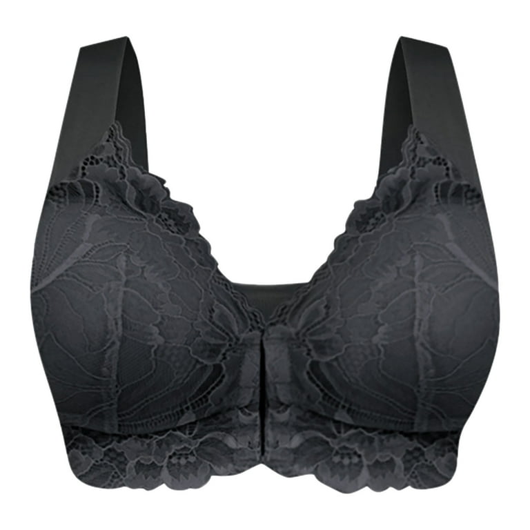 QUYUON Clearance Bras for Women Front Closure Casual Lace Front