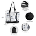 thumbnail image 2 of FORMRS Canvas Laptop Tote Bag for Women with 15.6" Computer Compartments Shoulder Handbag, Cute Snowmen, 2 of 7