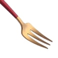 thumbnail image 3 of Tenedor Gloria de acero inoxidable Rojo + dorado Tenedor de cena, 3 of 7