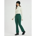 thumbnail image 6 of BALEAF Women's Petite Fleece Lined Pants Winter Thermal Warm Yoga Flare Leggings 27" Snow Pants Dark Green 3XL, 6 of 7