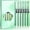 green, variant on CCOCC Straight Liquid Ballpoint Pen, Fine Point(0.5mm), High Capacity Black Water Pen writing pens, 6-Count Pack, Cute Exam Fast Drying Pens for Office Supplies (Green)
