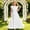 d-250White532, variant on HAYIMI Child Chiffon Dress For Girls Summer Party Wear Soft Flowy Toddler Formal Evening O-Neck Flutter Sleeve Cute Dresses