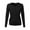 Black, variant on August Silk Cardigans for Women Women's Round Neck Cardigan Knitted Long Sleeved Large Yards Loose Solid Color Short Sweater Jacket Cardigan