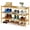 Natural Color, variant on SONGMICS Bamboo Shoe Rack for Closet, Stackable Shoe Oragnizer, Space-Saving Freestanding Shelf, 3-Tier, Holds 12-16 Pairs, Ink Black