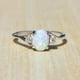 thumbnail image 2 of Fina Señoras Anillo de Plata Oval Cut Rhinestone Joyería Cumpleaños Propuesta de Regalo Novia Anillo de compromiso del partido, 2 of 2