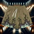 thumbnail image 2 of BOOMNY Shorts For Men Casual Printed Elastic Waist Drawstring Basketball Sports Shorts For Man Soft Loose Fit Summer Workout Shorts Leisure Mens Dailywear, 2 of 3