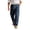 Navy, variant on Men's Linen Pants Lightweight Casual Beach Pants Drawstring Elastic Waist Loose Fit Summer Trousers with Pockets