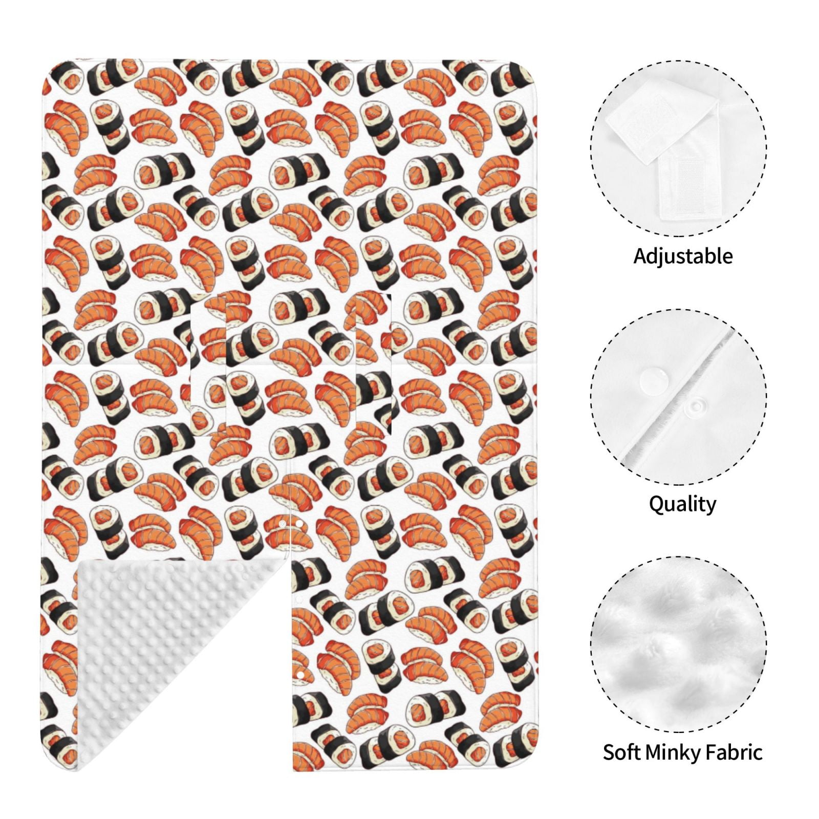 Naloa Sushi Roll Baby Car Seat Cover, Breathable Baby Carrier Cover, Multiuse Baby Carrier Cover & Nursing Breastfeeding Cover