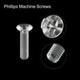 thumbnail image 4 of Unique Bargains M3x12mm Plastic Phillips Machine Screws, PC Flat Head Machine Bolts 25 Pack, 4 of 4