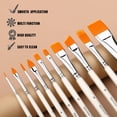 thumbnail image 2 of Juego de pinceles Depvision Face Paint, 10 unidades, para pintura corporal y facial, 2 of 7