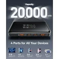 thumbnail image 4 of Baseus Power Bank 20000mAh 100W Fast Charging Portable Charger with Digital Display, Blade HD Slim Battery Pack for Laptop, Phone, Switch Black, 4 of 16